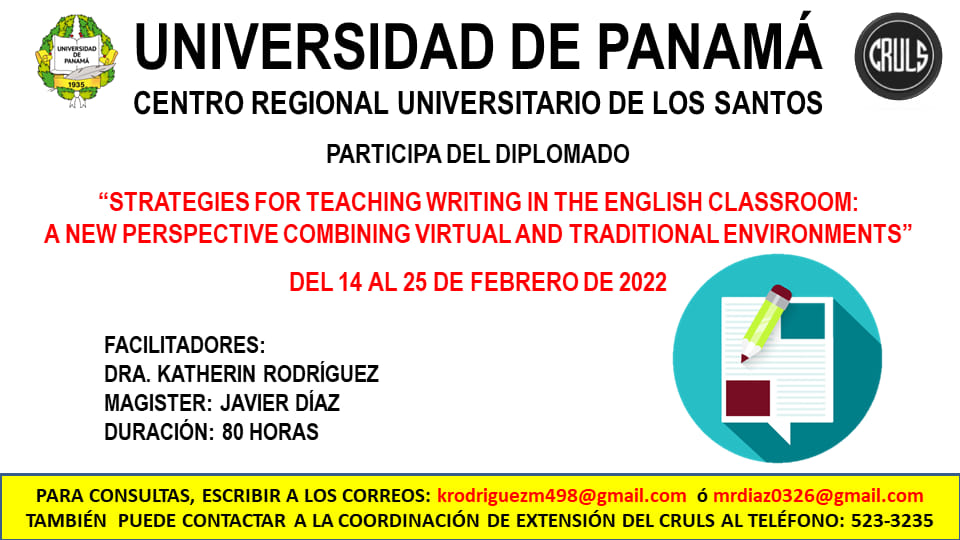 Diplomado Strategies For Teaching Writing in the English Classroom.